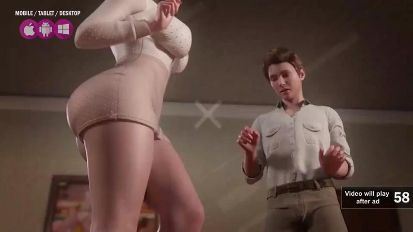 Tiny Teen Takes Big Cock in Blowjob Doggy Cowgirl Threesome